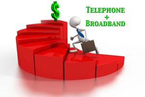 Save money with bundles of phone and broadband service...